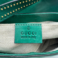 Load image into Gallery viewer, Gucci Green Leather Small Snaffle Bit Shoulder Bag TWS