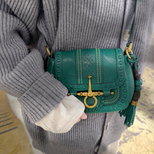 Load image into Gallery viewer, Gucci Green Leather Small Snaffle Bit Shoulder Bag TWS