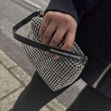 Load image into Gallery viewer, Alexander Wang Crystal Mesh Pouch Bag