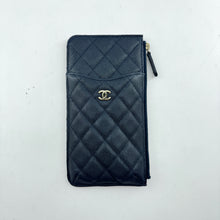 Load image into Gallery viewer, Chanel Indescent Caviar Quilted Classic Phone Pouch Wallet