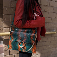 Load image into Gallery viewer, Chloe Faye Python Two-way Bag