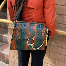 Load image into Gallery viewer, Chloe Faye Python Two-way Bag