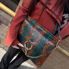 Load image into Gallery viewer, Chloe Faye Python Two-way Bag