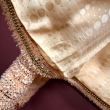 Load image into Gallery viewer, Chanel Virginie Viard Peach Tweed Jacket SS21 Size36