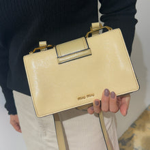 Load image into Gallery viewer, MiuMiu Raffia Madras Crystal Embellished Lady Shoulder Bag TWS