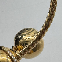 Load image into Gallery viewer, DavId Yurman 18K Yellow Gold Diamond Solari Bypass Bracelet