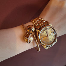 Load image into Gallery viewer, DavId Yurman 18K Yellow Gold Diamond Solari Bypass Bracelet