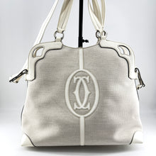 Load image into Gallery viewer, Cartier Canvas White Tote Handbag