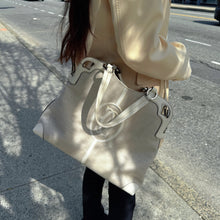 Load image into Gallery viewer, Cartier Canvas White Tote Handbag