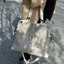 Load image into Gallery viewer, Cartier Canvas White Tote Handbag