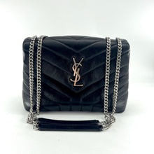 Load image into Gallery viewer, Saint Laurent Black Loulou Shoulder Bag TWS