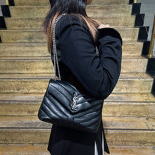 Load image into Gallery viewer, Saint Laurent Black Loulou Shoulder Bag TWS