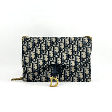 Load image into Gallery viewer, Christian Dior Oblique Saddle Wallet on Chain