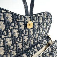 Load image into Gallery viewer, Christian Dior Oblique Saddle Wallet on Chain