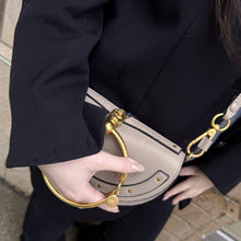 Load image into Gallery viewer, Chloe Taupe Leather Nile Bracelet Bag