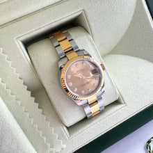 Load image into Gallery viewer, Rolex Datejust 31mm Champagne Gold with 10 Diamonds