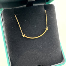 Load image into Gallery viewer, Tiffany T Smile Pendant in Gold Small Size