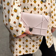 Load image into Gallery viewer, Christian Dior Grained Calfskin Diorama Croisiere Chain Wallet