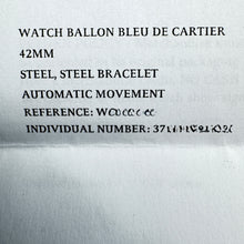 Load image into Gallery viewer, Cartier BALLON BLEU DE Watch 42MM