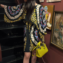 Load image into Gallery viewer, MSGM 100% Silk Printed Cape- Style Dress