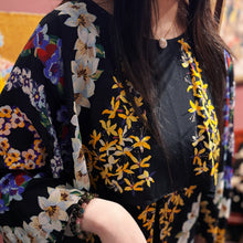 Load image into Gallery viewer, MSGM 100% Silk Printed Cape- Style Dress