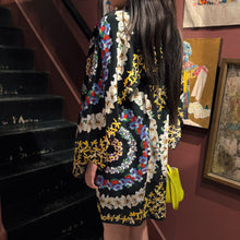 Load image into Gallery viewer, MSGM 100% Silk Printed Cape- Style Dress