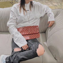 Load image into Gallery viewer, GOYARD Goyardine Sainte Marie Soft Clutch Red