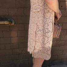 Load image into Gallery viewer, Valentino Pink Lace Bow Dress