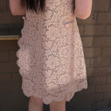 Load image into Gallery viewer, Valentino Pink Lace Bow Dress