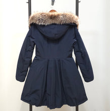 Load image into Gallery viewer, MONCLER Arriette Fur-trim Puffer Coat in Blue TWS