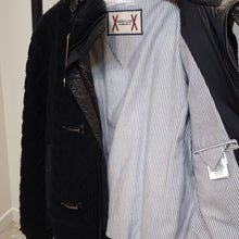 Load image into Gallery viewer, Moncler gum blue hybrid down knit jacket size 2 TWS