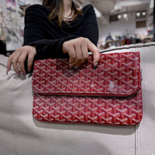 Load image into Gallery viewer, GOYARD Goyardine Sainte Marie Soft Clutch Red