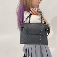 Load image into Gallery viewer, Valentino My Rockstud Small Single Handbag in Black Noir Studs