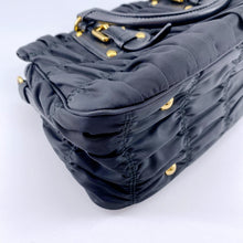 Load image into Gallery viewer, Prada Black Tessuto Gaufre Handle Bag TWS pop