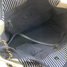 Load image into Gallery viewer, Chanel rialto beach stripe canvas chain bag