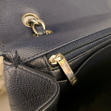 Load image into Gallery viewer, Chanel Navy Classic Flap Jumbo