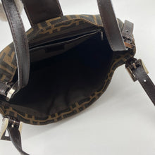 Load image into Gallery viewer, Fendi Monogram Cloth Bagutte Shoulder Bag