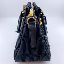 Load image into Gallery viewer, Prada Black Tessuto Gaufre Handle Bag TWS pop