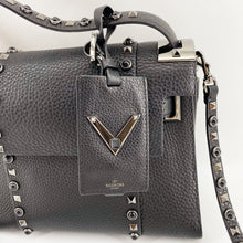 Load image into Gallery viewer, Valentino My Rockstud Small Single Handbag in Black Noir Studs