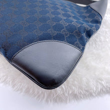Load image into Gallery viewer, Gucci Jackie hobo black denim bag