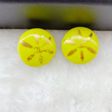 Load image into Gallery viewer, Chanel Green Snowflake Earring