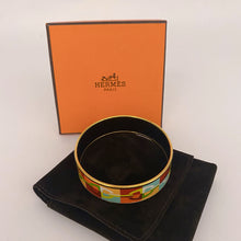 Load image into Gallery viewer, Hermes Wide Enamel Bangle Bracelet