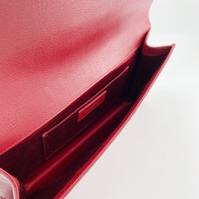 Load image into Gallery viewer, Yves Saint Laurent Red Textured Leather Y-ligne Clutch