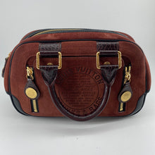 Load image into Gallery viewer, Louis Vuitton Havane brown suede stamped trunk PM Boston speedy TWS
