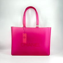 Load image into Gallery viewer, CHANEL Jelly Pink Logo Tote