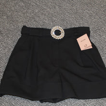 Load image into Gallery viewer, Miu Miu Crystal black shorts