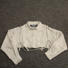 Load image into Gallery viewer, Jacquemus beige cropped top