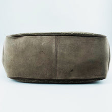 Load image into Gallery viewer, Celine Suede Arc de Triomphe Dark Flower Tote Bag