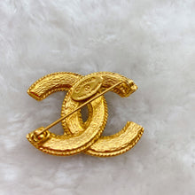 Load image into Gallery viewer, CHANEL Vintage Double C Golden Brooch