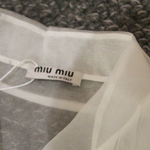 Load image into Gallery viewer, Miu Miu silk white top